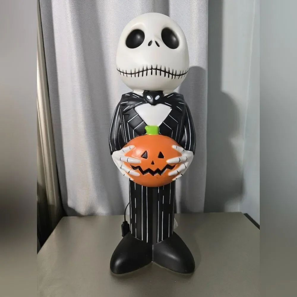 Disney Nightmare Before Christmas Jack Halloween Lighted Pumpkin Blow Mold 24"